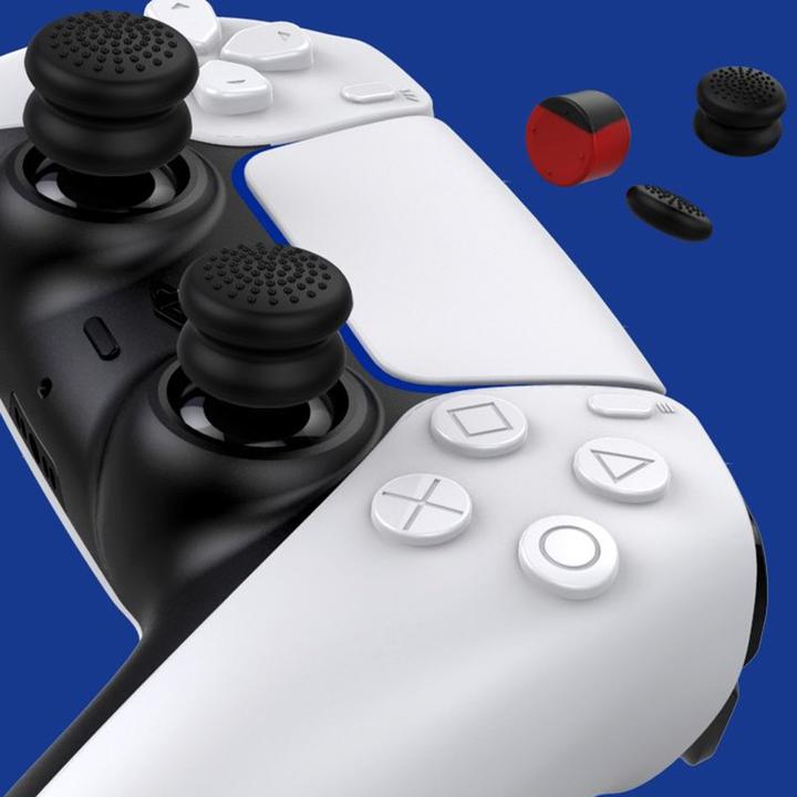 Image du produit iPega P5006 Silicone Thumb Caps for PS5 6pcs Noir/Rouge