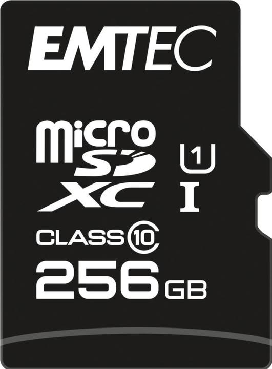 Actual product image Emtec mSD 256GB UHS-I U1 EliteGold (256 GB, SD, U1, UHS-I)