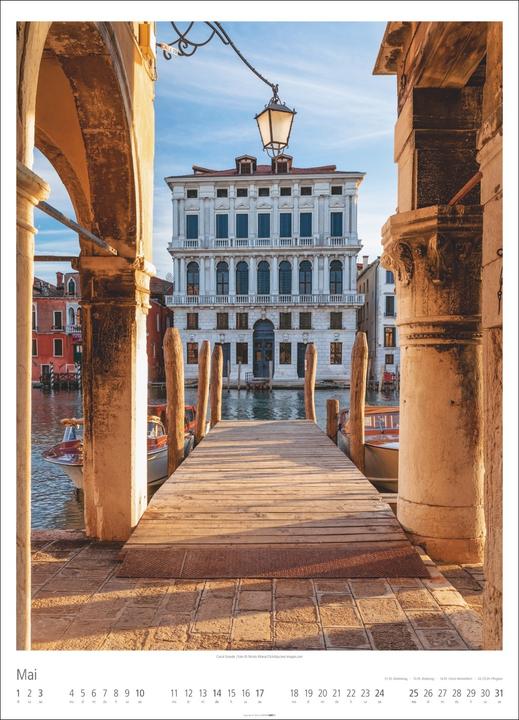 Produktbild Venezia Kalender 2026 - La Serenissima (49 x 68 cm, Harter Einband, Deutsch, Englisch)