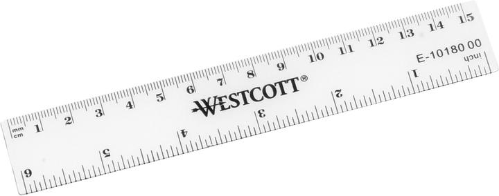 Immagine prodotto Westcott Righello di plastica 15cm (150 mm)