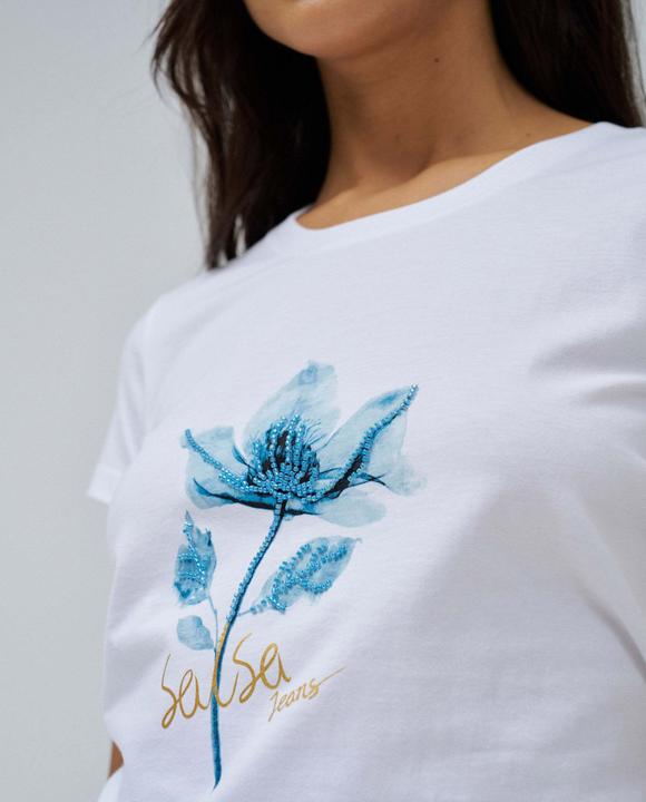 Produktbild Salsa Jeans T-Shirt Graphic Flower Print T-Shirt (M)