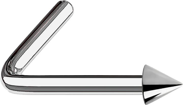Immagine prodotto Star Piercing Borchia nasale angolata in argento con cono (Titanio G23, senza ottone)