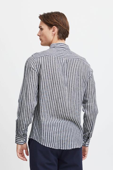 Actual product image Casual Friday CFAnton LS BD striped linen mix shirt 20504974 (L)