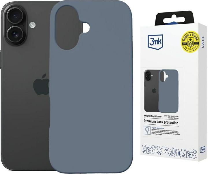 Productafbeelding 3MK Etui Hardy MagSilicone do Apple iPhone 16 ultramarine (Apple iPhone 16)