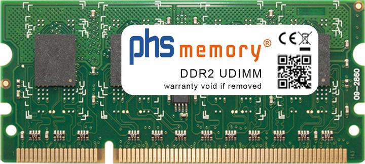 Actual product image PHS-memory 512MB RAM memory for Epson WorkForce AL-M300DTN DDR2 UDIMM 667MHz (Epson WorkForce AL-M300DTN, 1 x 512MB)