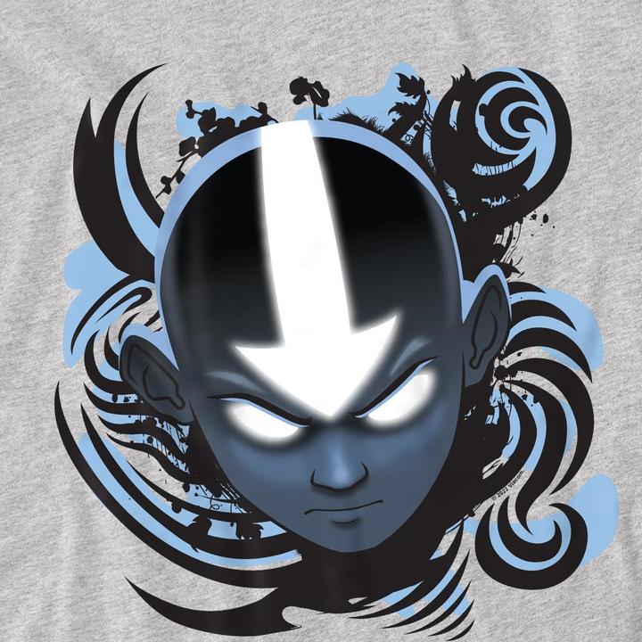 Immagine prodotto Avatar: The Last Airbender Blue and Black Maglietta Kanji Uomo (S)