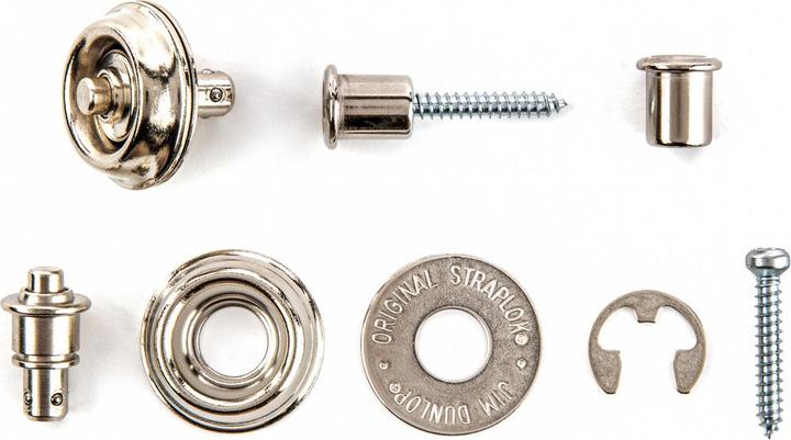 Image du produit Dunlop Jim Straplock Flush Set - Nickel
