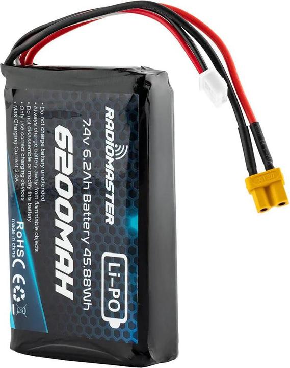Actual product image Dronefactory RadioMaster 2S 7.4V 6200mAh Lipo Battery (7.40 V, 6200 mAh)