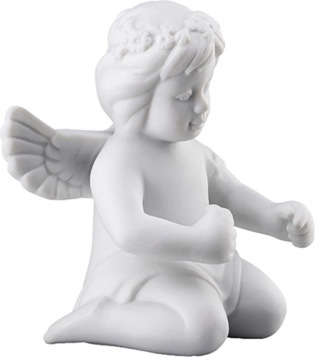Actual product image Rosenthal Engel mittel - Weiss matt - Angel with floral wreath