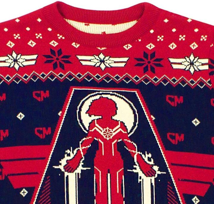 Immagine prodotto Captain Marvel Maglione Premium Design natalizio (M)