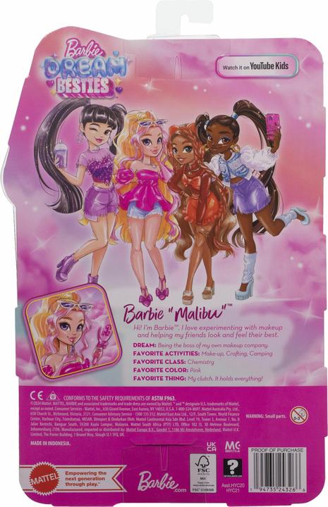 Actual product image Barbie Dream Besties Malibu