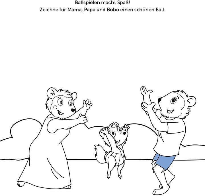 Image du produit Bobo Siebenschläfer Malbuch mit Schablone. Zeichnen und Malen für Kinder ab 4 Jahren