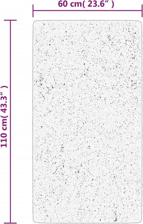 Image du produit VidaXL Tapis Shaggy haut velours Moderne (110 x 60 cm)