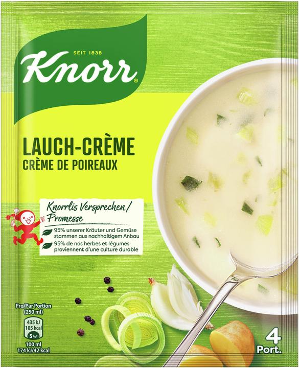 Immagine prodotto Knorr Bustina di crema di porri, zuppa cremosa con pezzi di porro fini