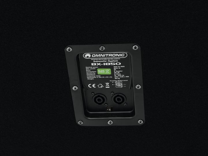 Produktbild Omnitronic BX-1850 (Subwoofer passiv, 1x 600 W)