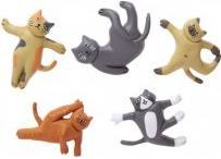 Image du produit Kikkerland Aimants de yoga pour chats (5 x)