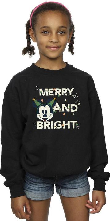 Actual product image Disney Girls Mickey Mouse Merry & Bright Sweatshirt (140, 146)