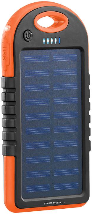 Immagine prodotto Pearl Banca di energia solare con torcia (3000 mAh, 5 W, 11.10 Wh)