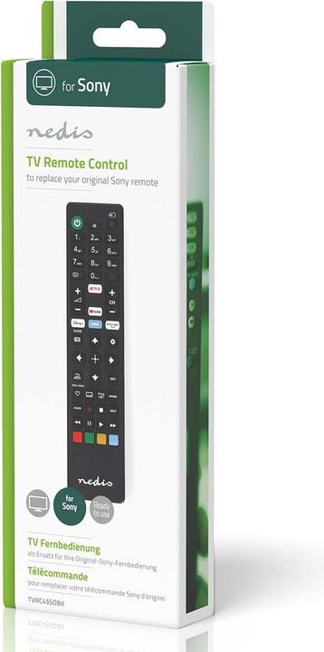 Immagine prodotto Nedis Telecomando di ricambio | Adatto per: Sony | Fisso | 1 dispositivo | Amazon Prime / Disney + Button (Telecomando specifico per il dispositivo, Infrarossi)