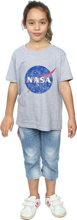 Immagine prodotto Nasa Classic Insignia Logo Distressed Maglietta Ragazze (152, 158)