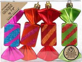 Actual product image Inge’s Glas Christmas Decor Christmas decoration candy 4 pieces, multicoloured (4 -part)