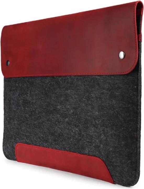 Produktbild Only-Bags.Store Leder- und Fleece-Tasche für Laptop, Laptop-Hülle 13