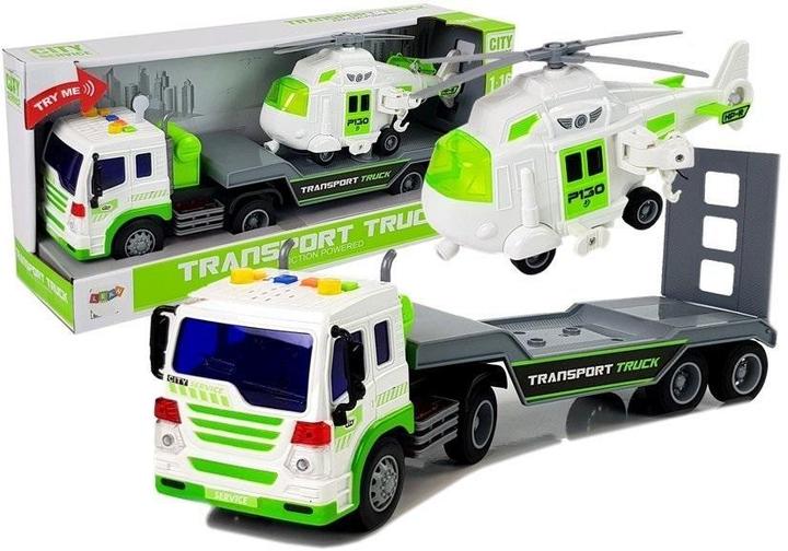 Immagine prodotto Lean Toys Transporter a batteria 1:16 con elicottero