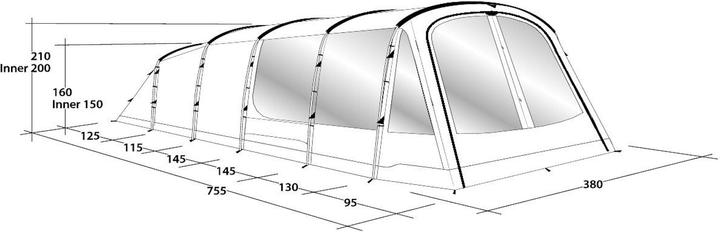 Produktbild Outwell Mallwood 7 (Tunnelzelt, 27.80 kg, 7 Personen)