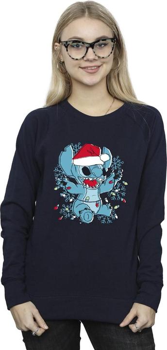 Produktbild Disney Lilo And Stitch Christmas Lights Sketch Sweatshirt (L)