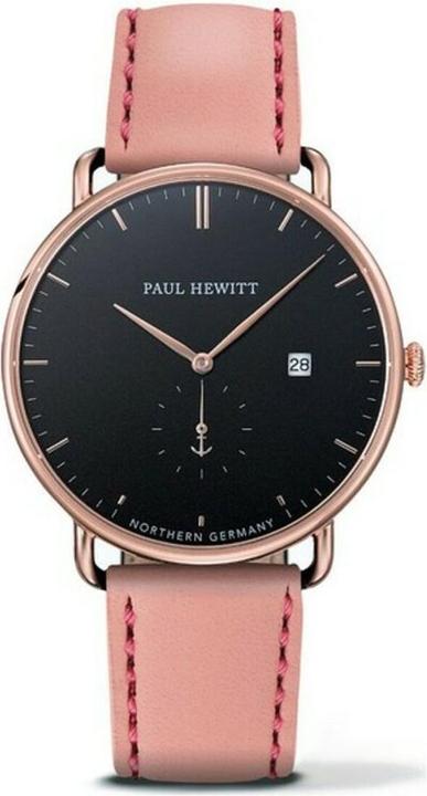 Paul Hewitt Grand Atlantic Line Black Sea Rose Gold Leather Aurora (Analoguhr, 42 mm)