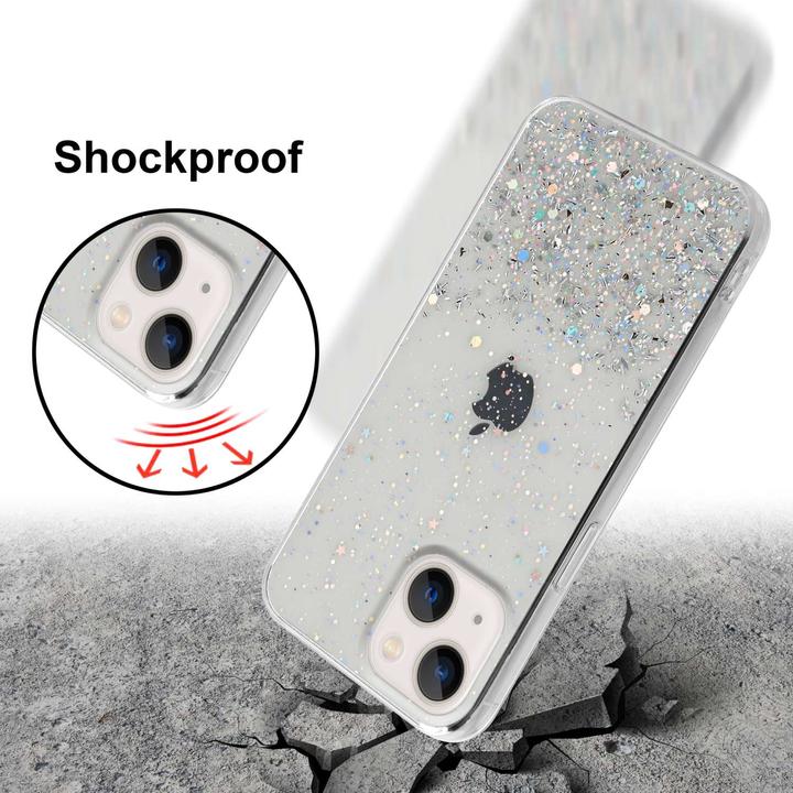 Actual product image Cadorabo Case for Apple iPhone 14 in TPU sparkling glitter style (Apple iPhone 14)