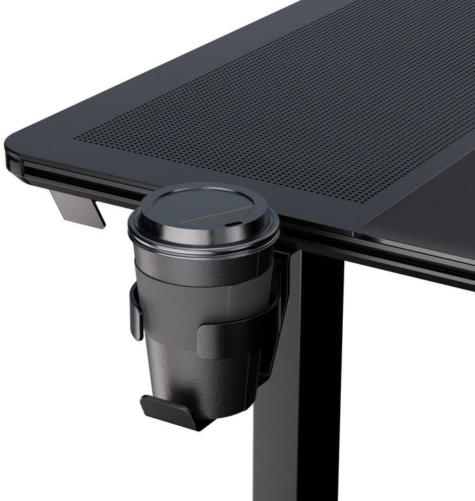 Actual product image Thunder X3 ThunderX3 LAB-X Gaming Table - Adjustable height Silent motor - Tempered Glass - with Mesh side...