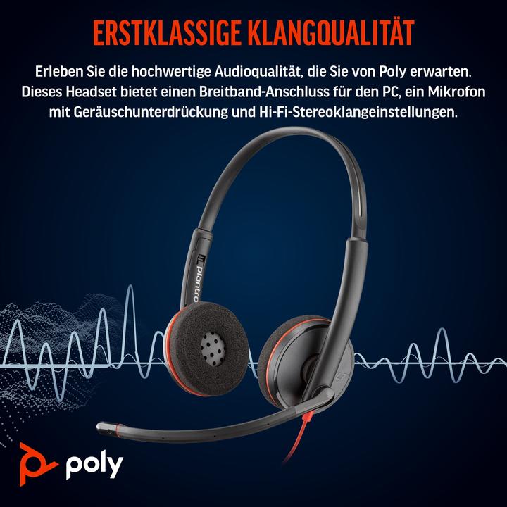 Produktbild Poly Blackwire 3220 (Kabelgebunden, USB-C)