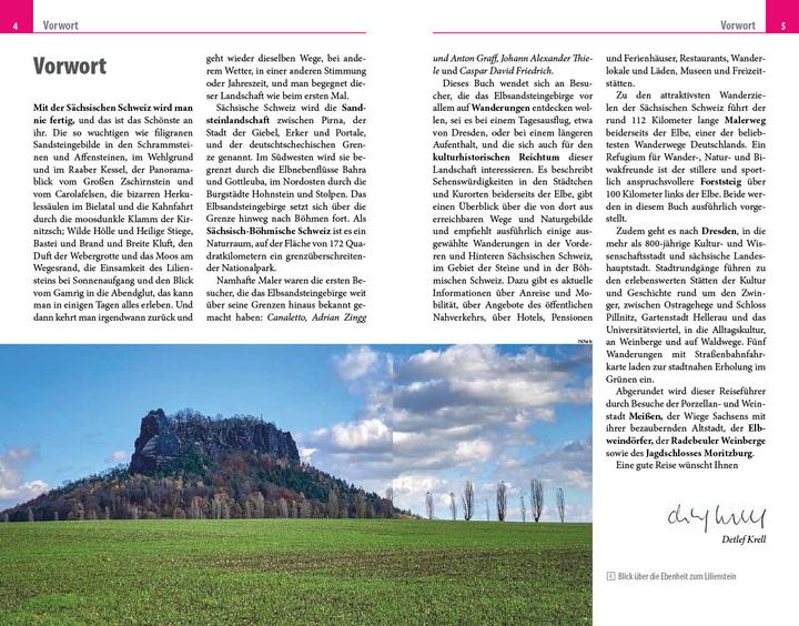 Produktbild Reiseführer Sächsische Schweiz mit Dresden (Deutsch, Detlef Krell, 2024)