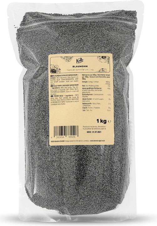 Produktbild KoRo Blaumohn (Papaver somniferum) (1000 g)