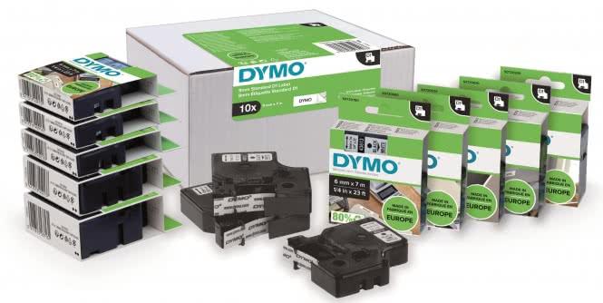 Produktbild Dymo 1x10 D1 Schriftband 19mmx7m auf (1.90 cm, Weiss)