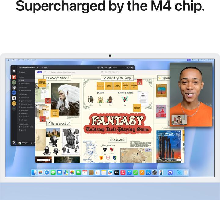 Image du produit Apple iMac 2024 (M4, 16 Go, 256 Go, Apple M4 10-Core)