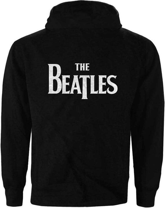 Immagine prodotto The Beatles Felpa con Cappuccio e Zip Intera Logo Drop T Adulto Unisex (4XL)
