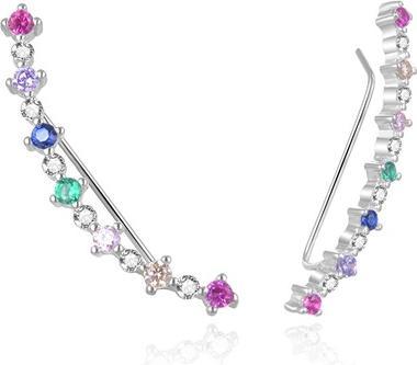 Produktbild Moiss Glittering longitudinal earrings with zircons E0002344 (L)