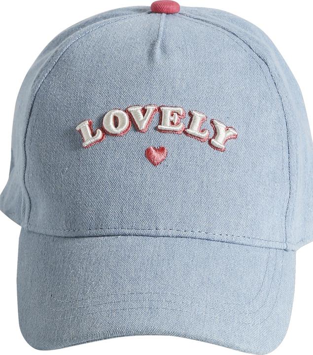 Image du produit Vertbaudet Casquette en jean fille avec inscription (128)