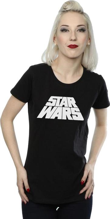 Actual product image Star Wars Womens/Ladies Retro Logo Cotton T-Shirt (XXL)