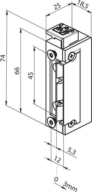 Produktbild effeff Austauschstücke Typ 1410-F2 für Feuerschutztüröffner (Indoor)