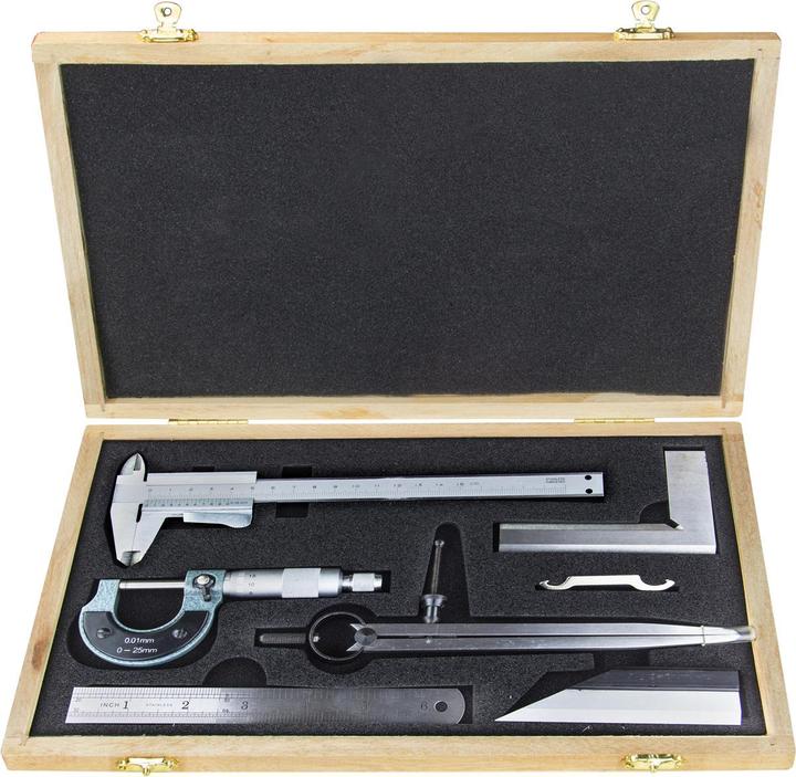 Produktbild Dema Schieblehre Messwerkzeug -Set 6 tlg (15 cm)