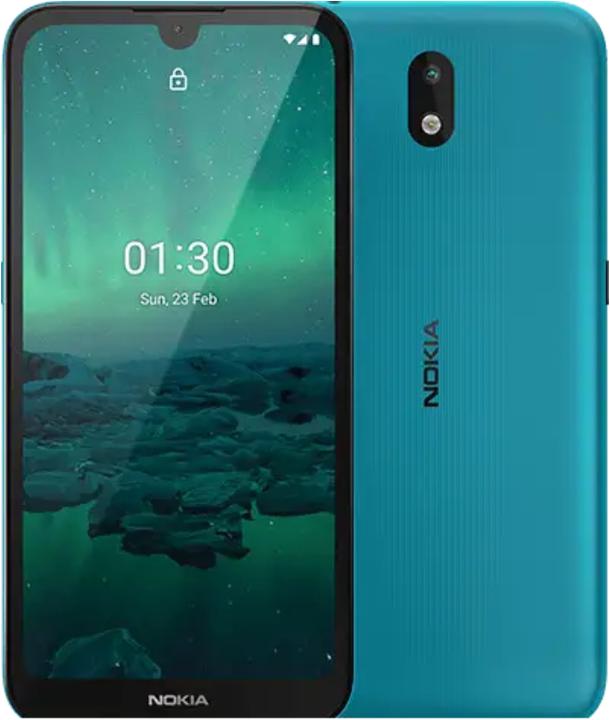 Nokia 1.3 (16 GB, Cyan Green, 5.71", Dual SIM, 8 Mpx, 4G)