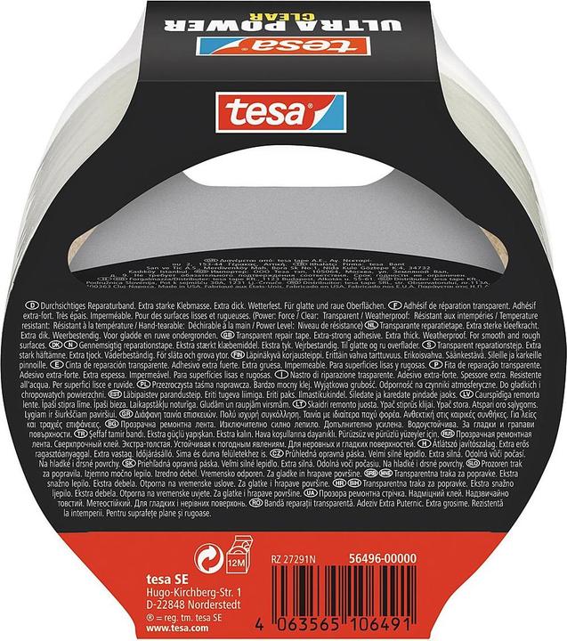 Produktbild tesa ULTRA POWER CLEAR Reparaturband (48 mm)