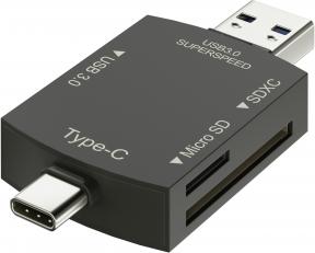 Produktbild Newell memory card reader Hub OTG 3in1 (USB-C, USB)