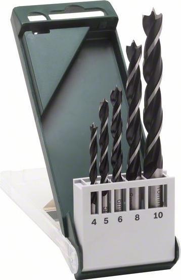 Immagine prodotto Bosch Zubehör Set di 5 punte per legno 4.0 5.0 6.0 8.0 10.0 mm (4 mm, 5 mm, 6 mm, 8 mm, 10 mm)