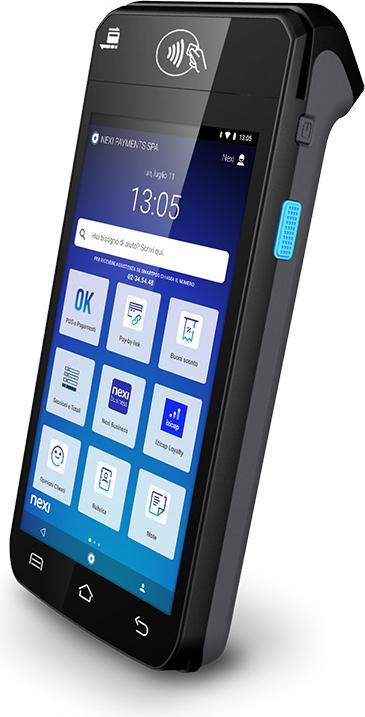 Actual product image Nexi SmartPOS Mini card reader Indoor/outdoor Battery Black