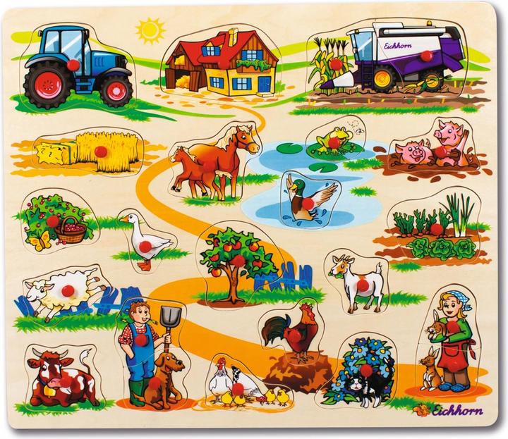 Produktbild Eichhorn Steckpuzzle (23 Teile)