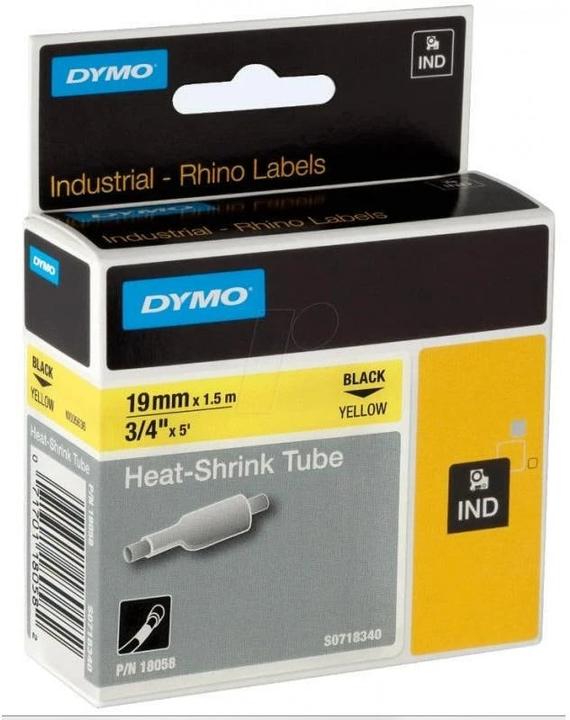 Produktbild Dymo Rhino Heissschrumpfschlauch (1.90 cm, Weiss)